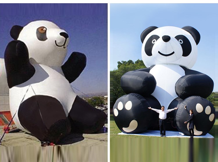 武山充气熊猫展示